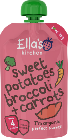 søde kartofler broccoli + gulerod